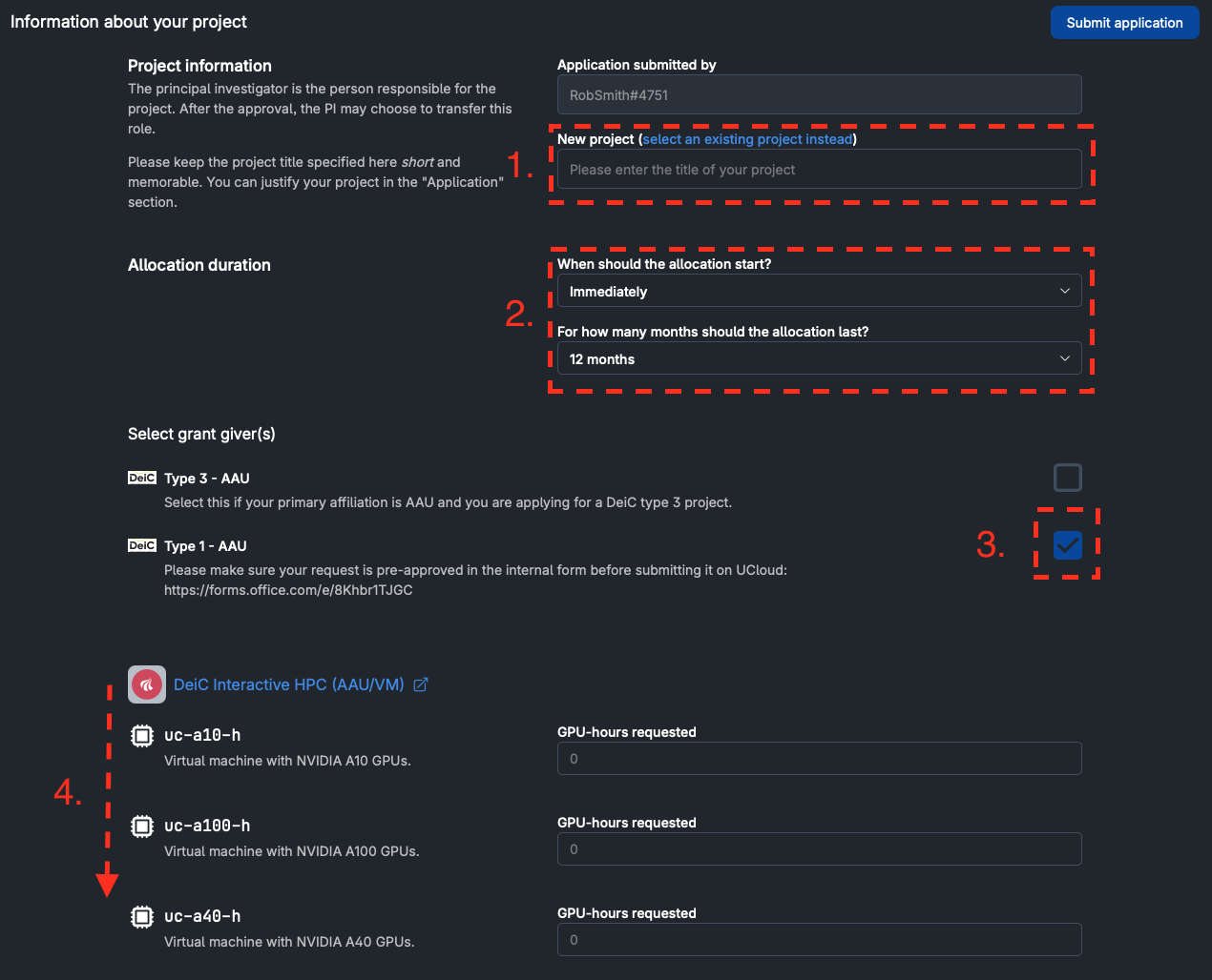 Include approved project information