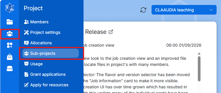 Change settings
