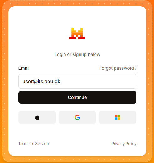 AI Studio email entry