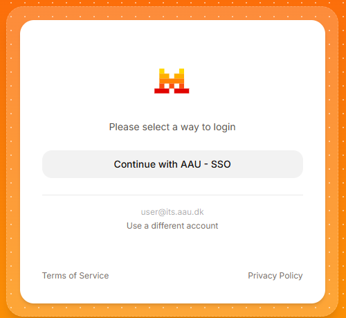 AI Studio SSO selection