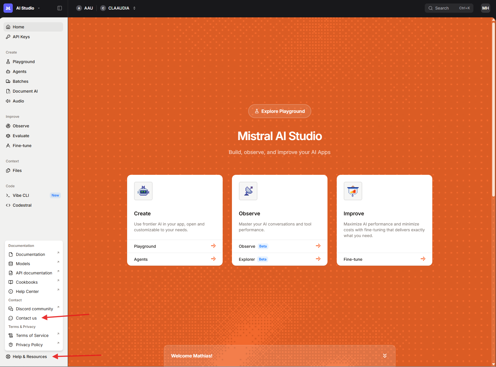 AI Studio support icon