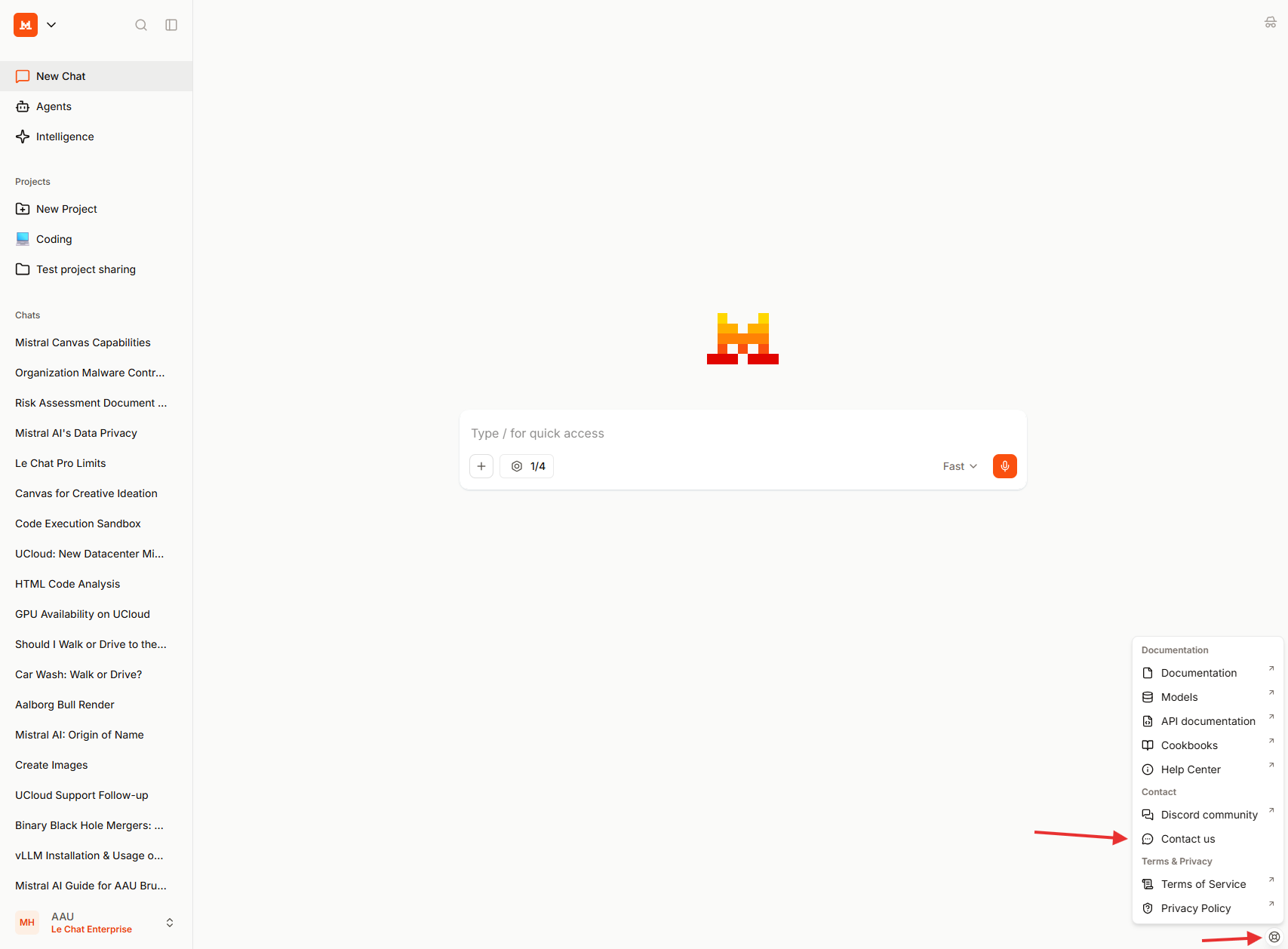 Le Chat support icon